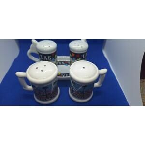 Western us vacation souvenirs las vegas & hollywood salt & pepper shakers